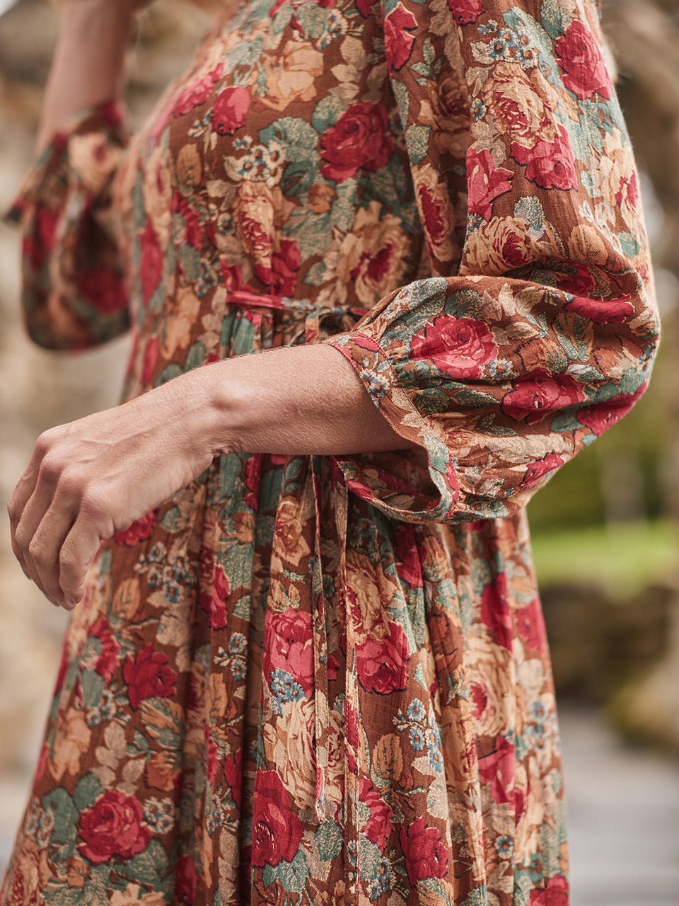 April Cornell Beauty Rose Mori Dress