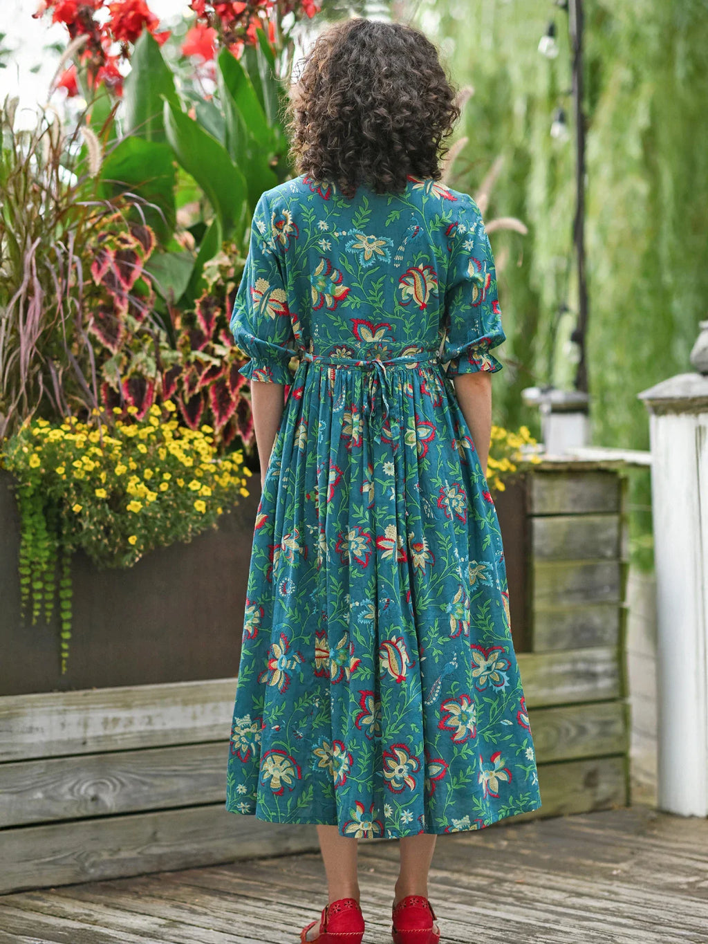 April Cornell Tatiana Dress - Dark Teal