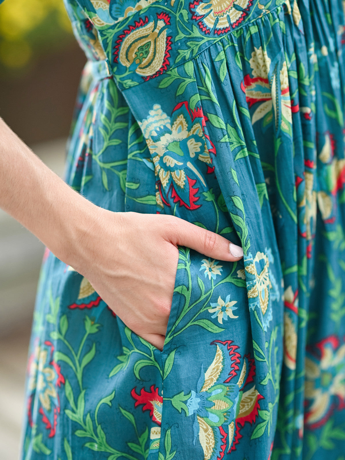 April Cornell Tatiana Dress - Dark Teal
