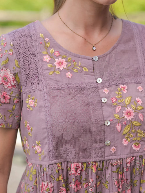 April Cornell Sunday Love Dress - Amethyst