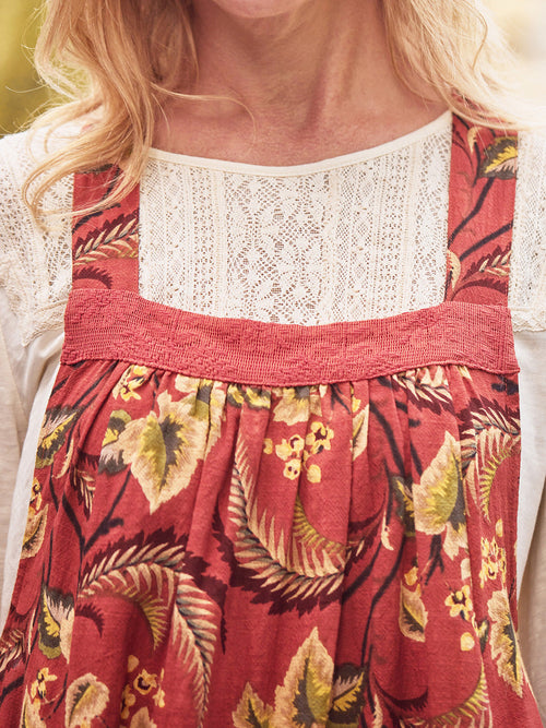 April Cornell Fern Forest Pinafore Dress