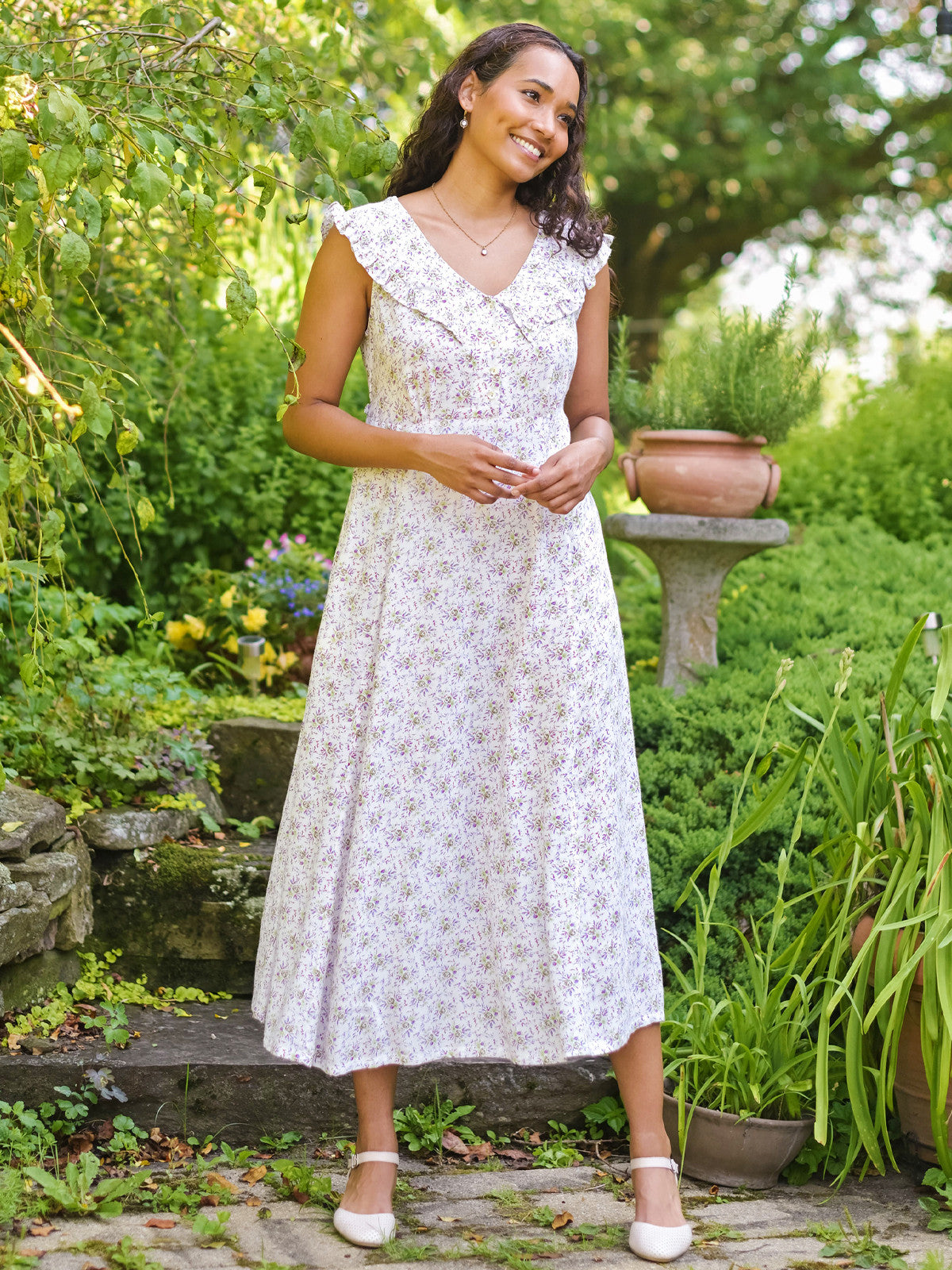 April Cornell Brighton Garden Dress - White