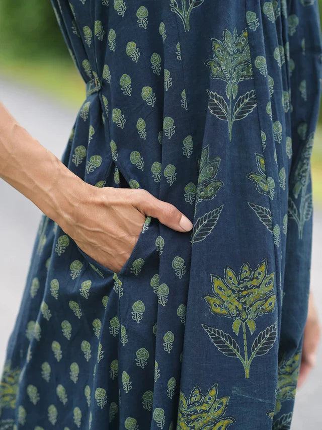April Cornell Khazana Indigo Dress - Indigo