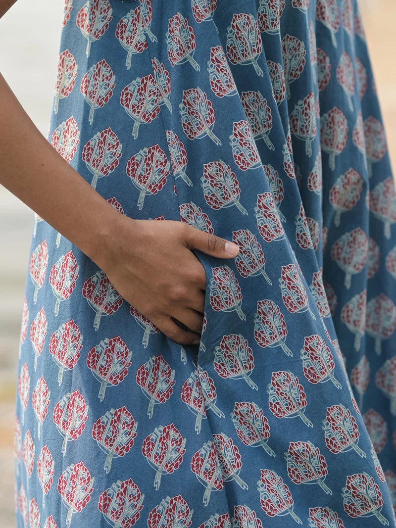 April Cornell Tree of Life Sundress - Indigo