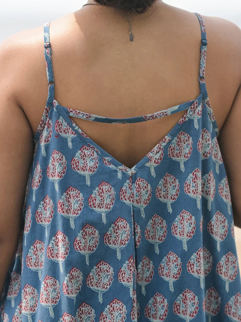 April Cornell Tree of Life Sundress - Indigo