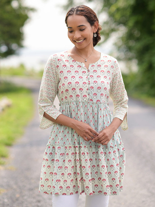 April Cornell Pondicherry Short Dress - Indigo