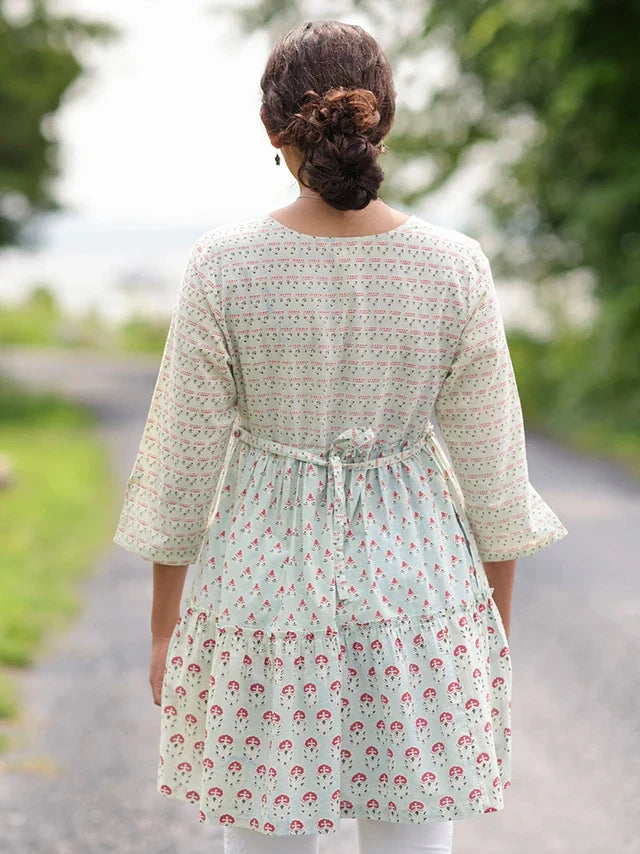 April Cornell Pondicherry Short Dress - Indigo