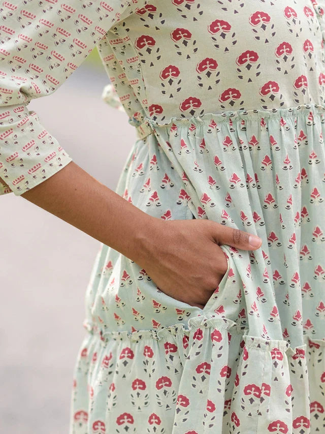 April Cornell Pondicherry Short Dress - Indigo