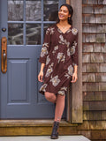 April Cornell Sketch Flower Short Dress