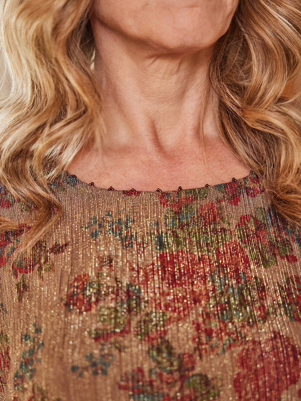 April Cornell Shimmering Rose Dress