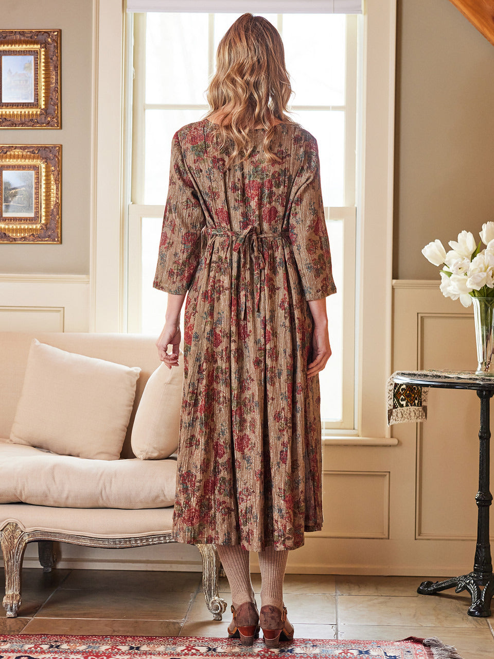 April Cornell Shimmering Rose Dress