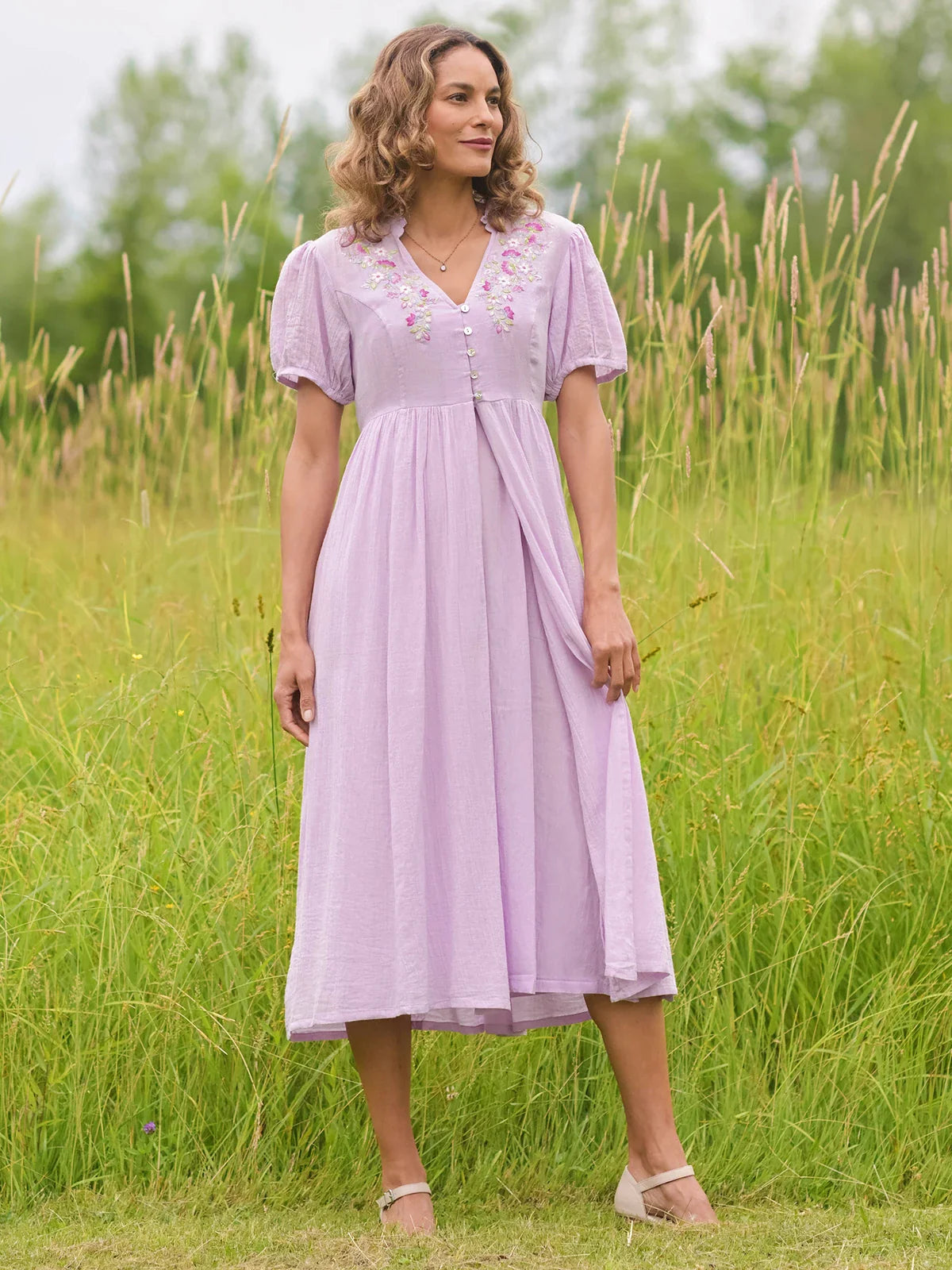 April Cornell Pride & Prejudice Dress - Amethyst