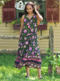 April Cornell Kalamkari Dress - Black