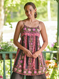 April Cornell Kalamkari Tunic Dress - Black