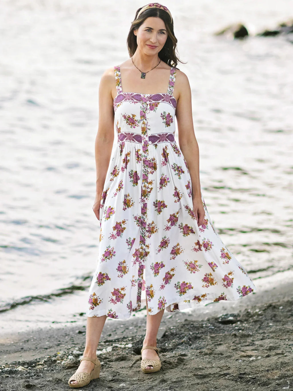 April Cornell Estella Sundress - Purple