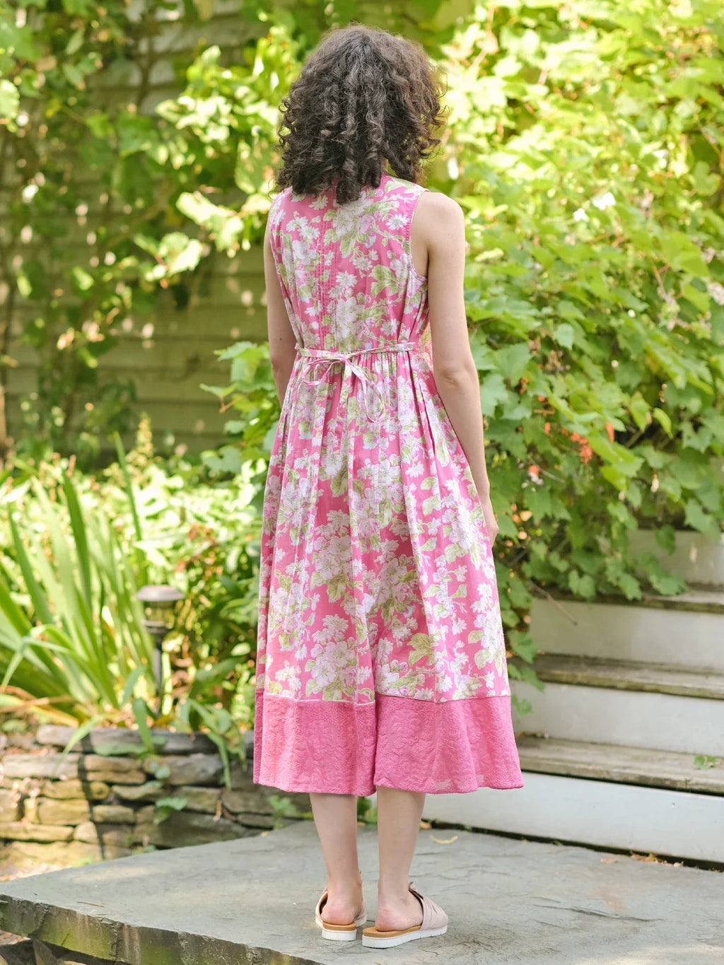 April Cornell Apple Blossom Porch Dress - Pink