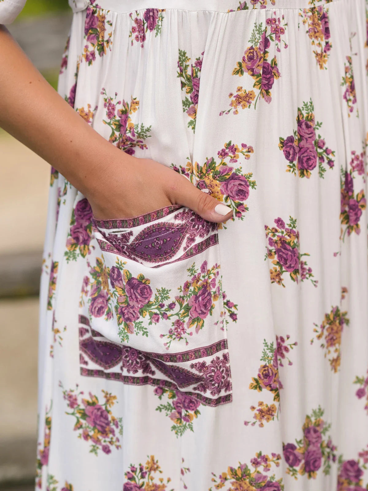 April Cornell Estella Porch Dress - Purple