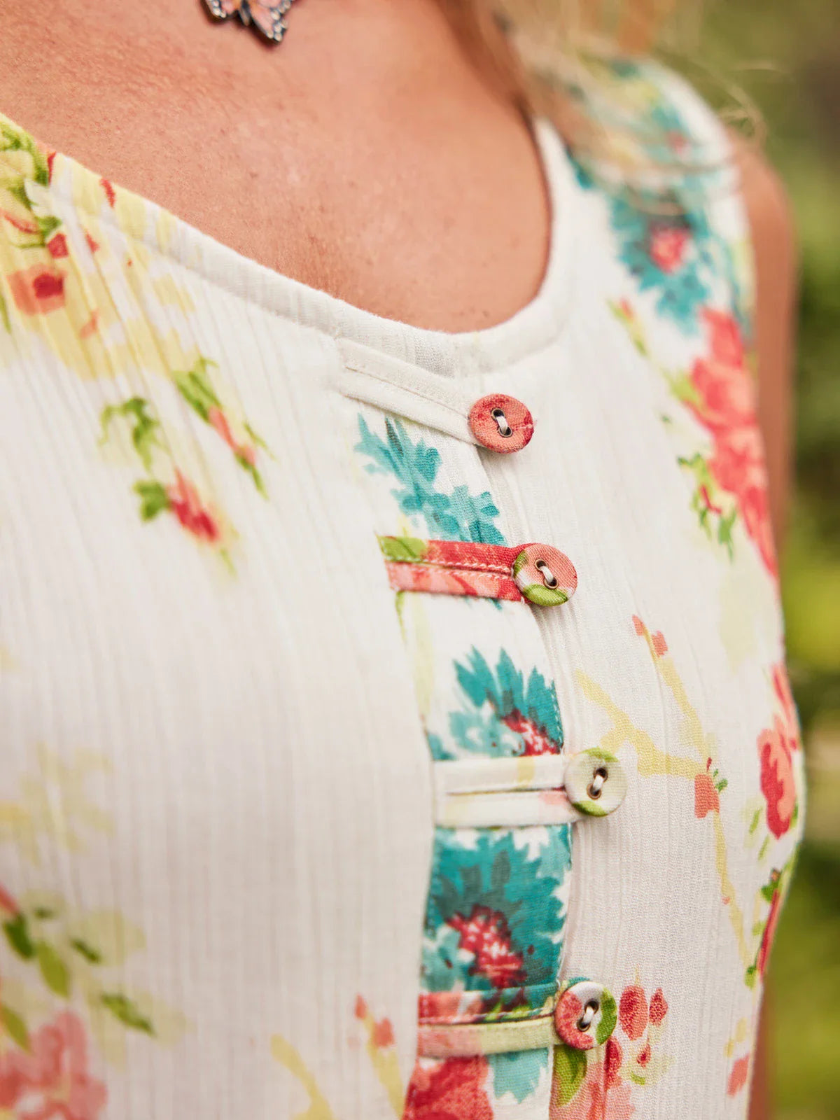 April Cornell Blushing Rose Sundress