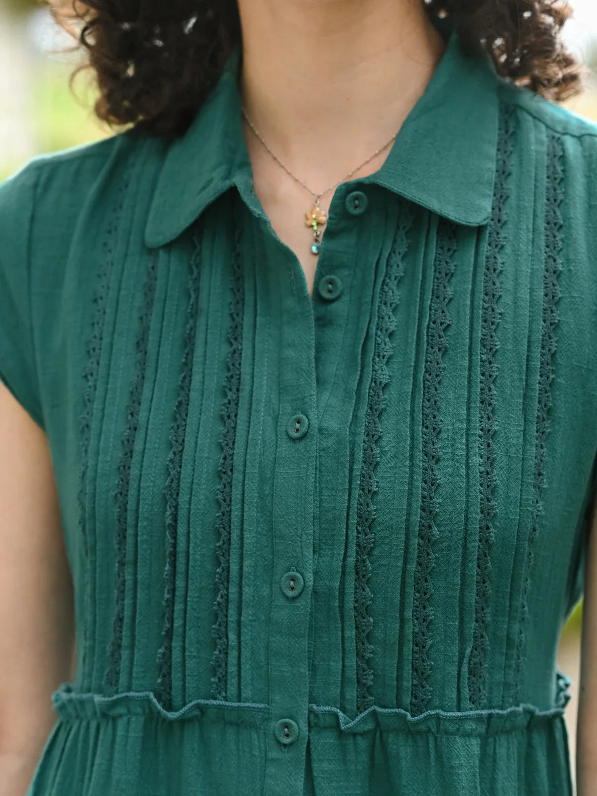 April Cornell Maggie Dress - Teal