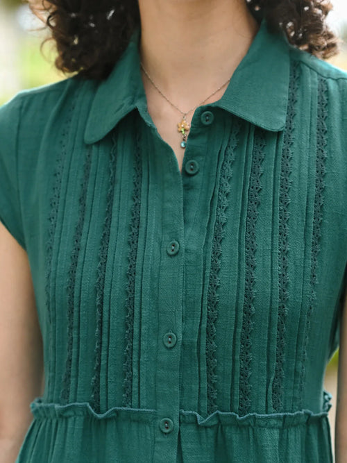 April Cornell Maggie Dress - Teal