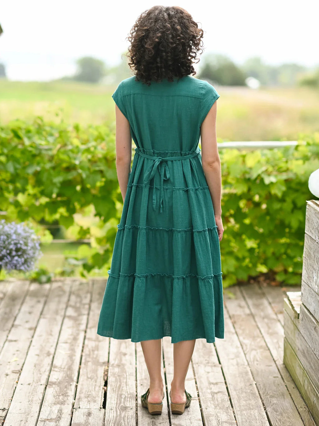 April Cornell Maggie Dress - Teal