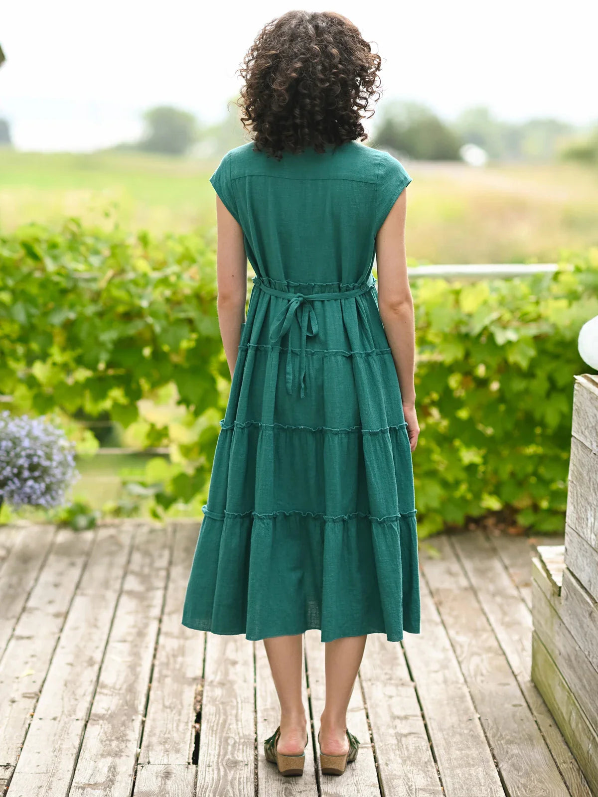 April Cornell Maggie Dress - Teal