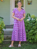 April Cornell Elizabeth's Garden Hostess Dress - Purple Orchid