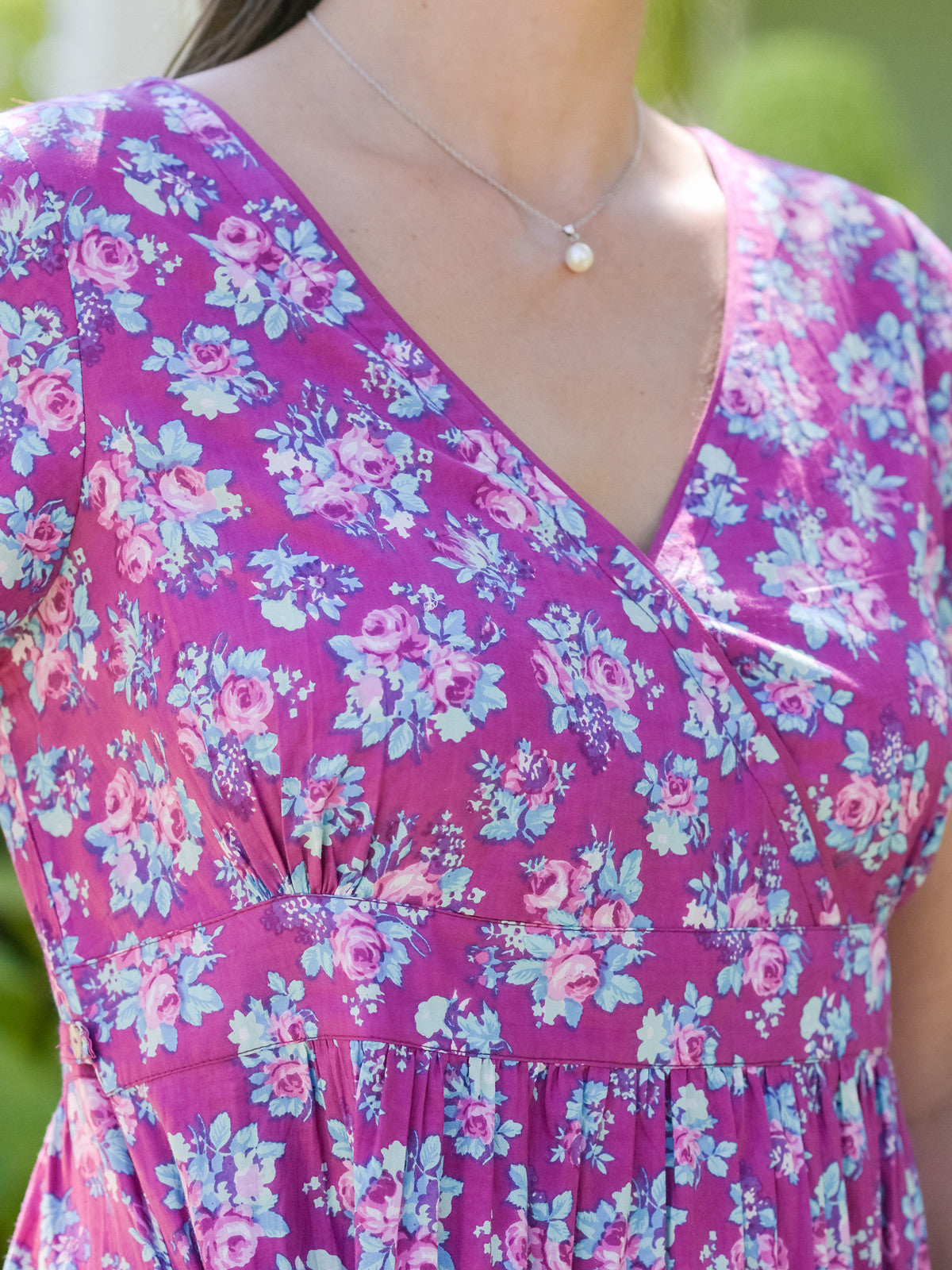 April Cornell Elizabeth's Garden Hostess Dress - Purple Orchid