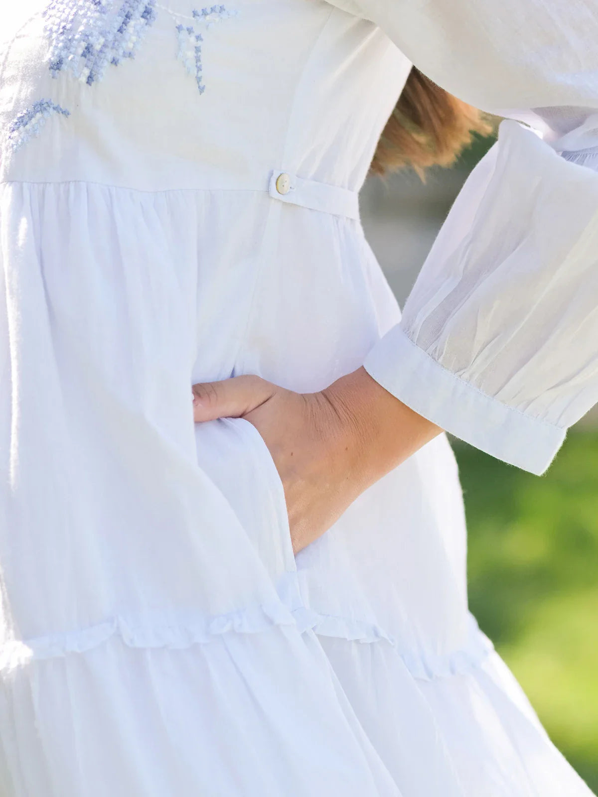 April Cornell Vanessa Dress - Pale Blue