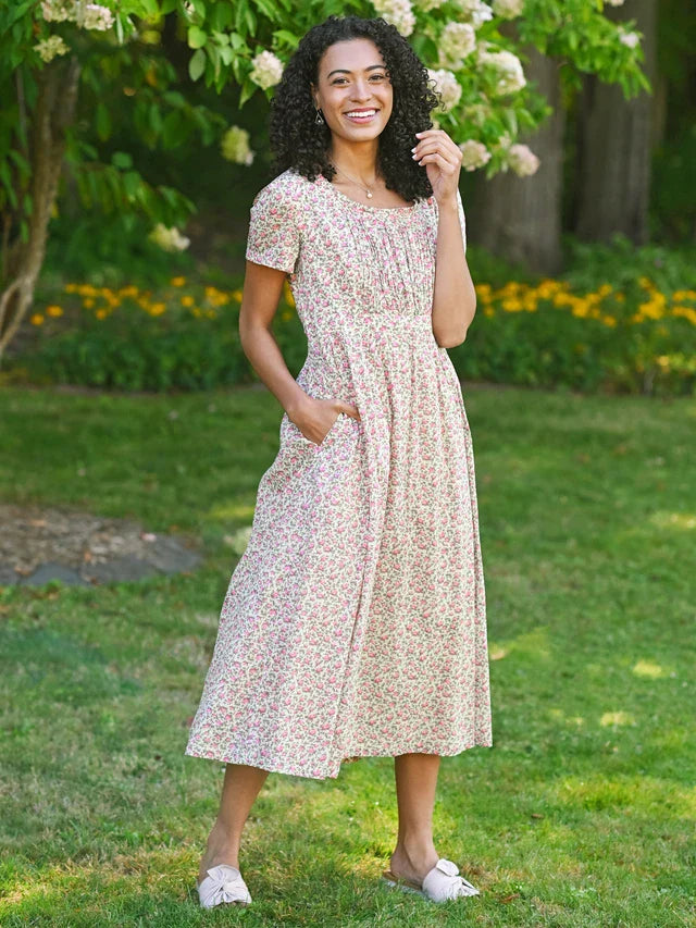 April Cornell Rosebud Dress - Ecru