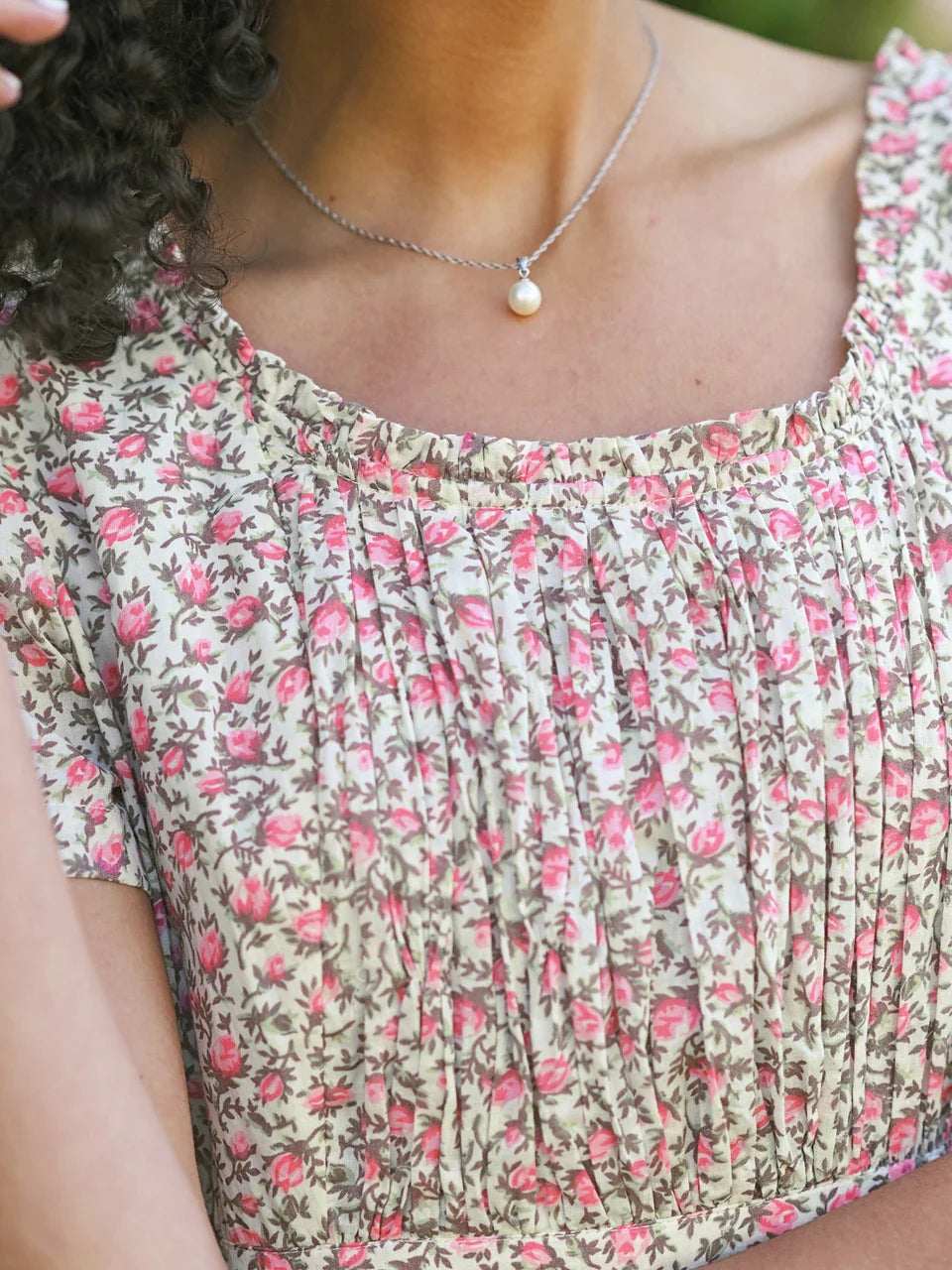 April Cornell Rosebud Dress - Ecru