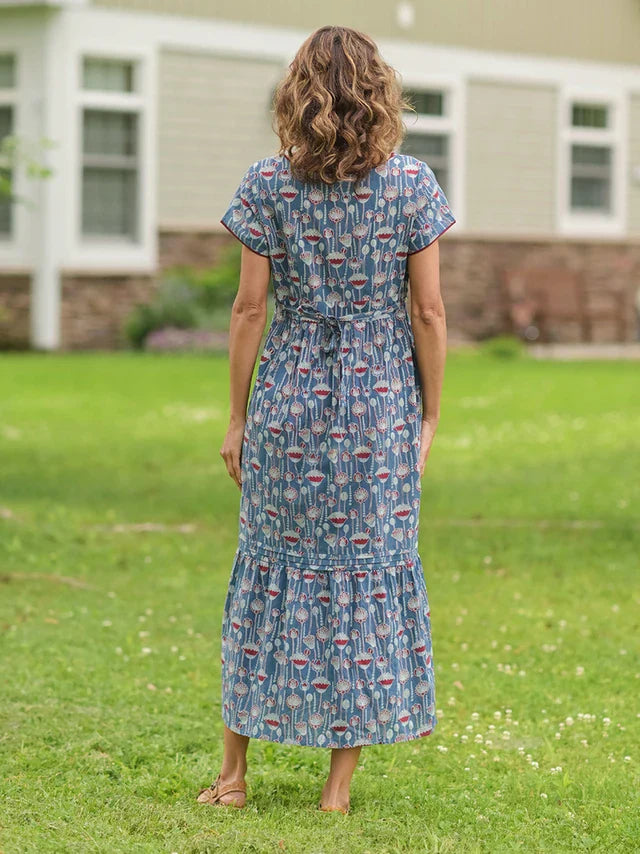 April Cornell Rise Up Hostess Dress - Indigo
