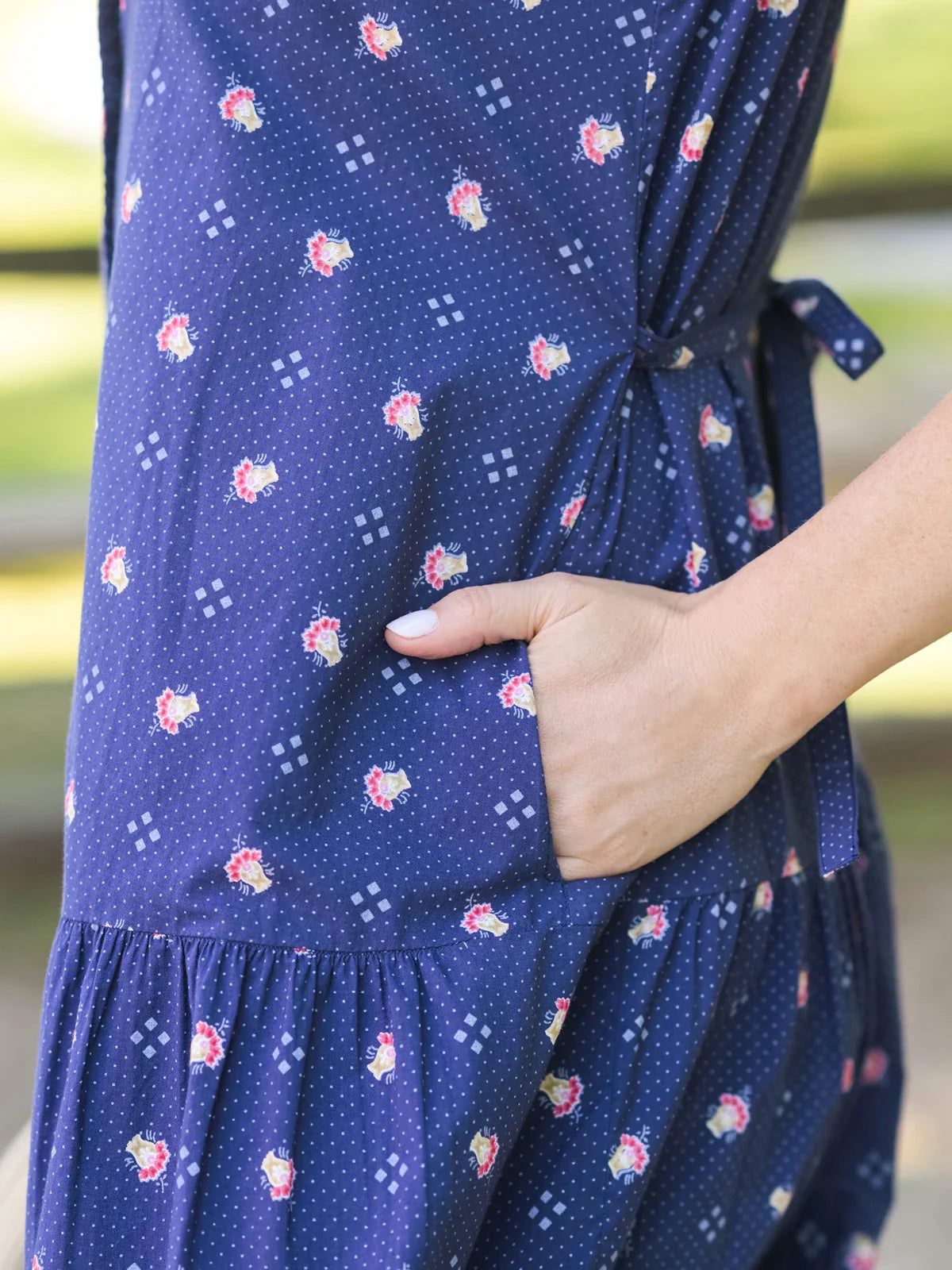 April Cornell Seascape Dress - Navy