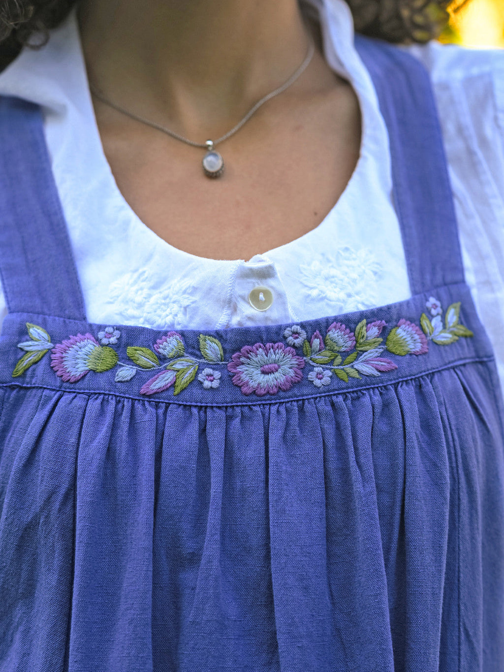 April Cornell Carmella Pinafore Dress - Periwinkle