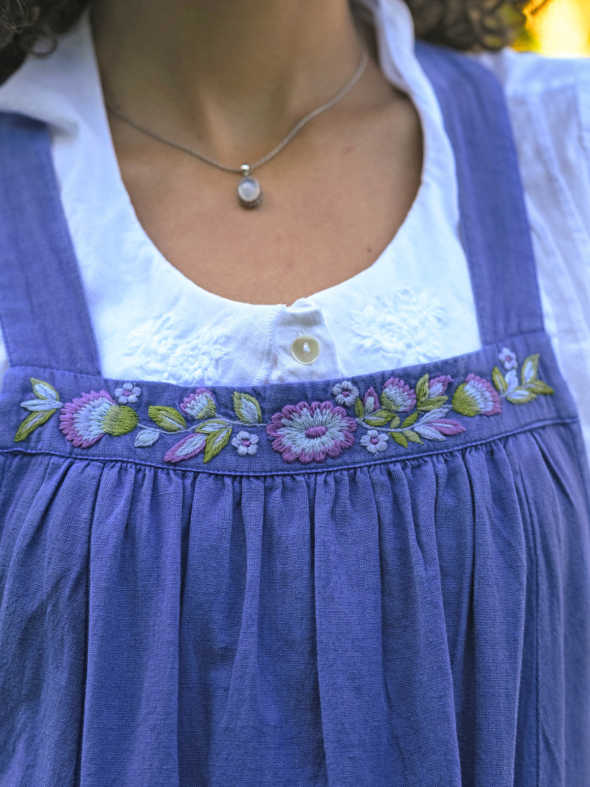 April Cornell Carmella Pinafore Dress - Periwinkle