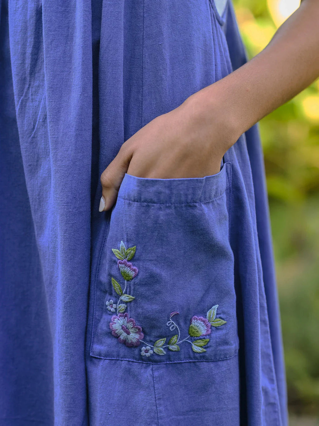 April Cornell Carmella Pinafore Dress - Periwinkle