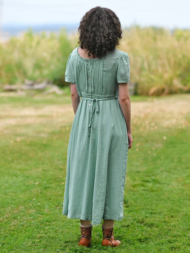April Cornell Jane Austen Dress - Soft Teal