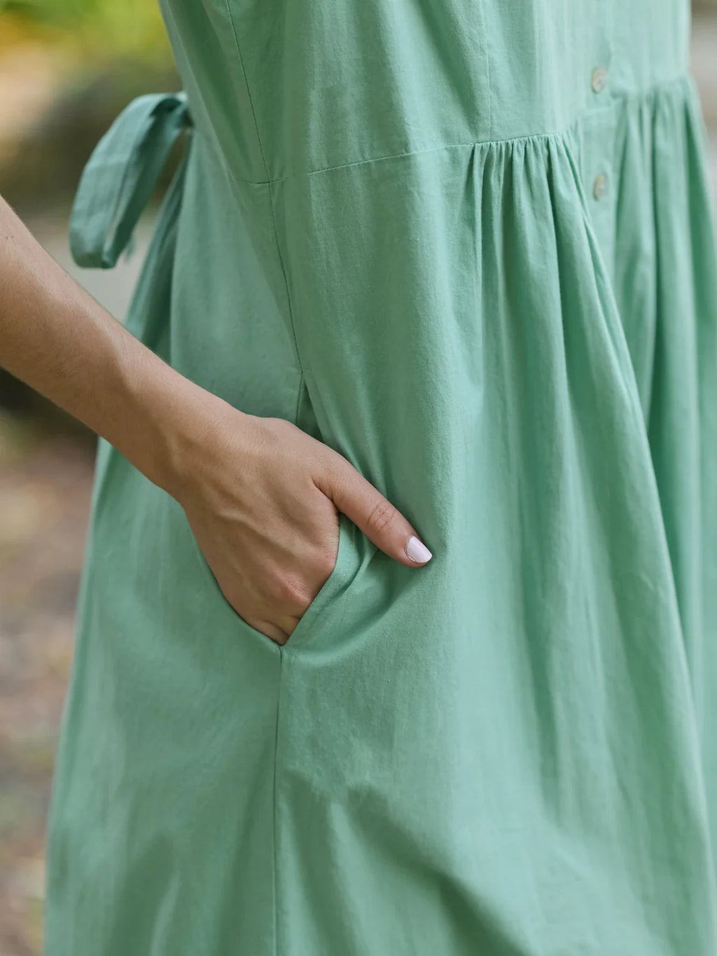 April Cornell Yesterday Dress - Soft Teal