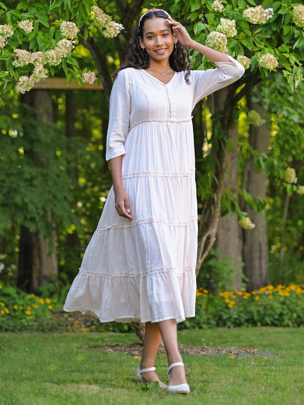 April Cornell Fairytale Dress - Ecru