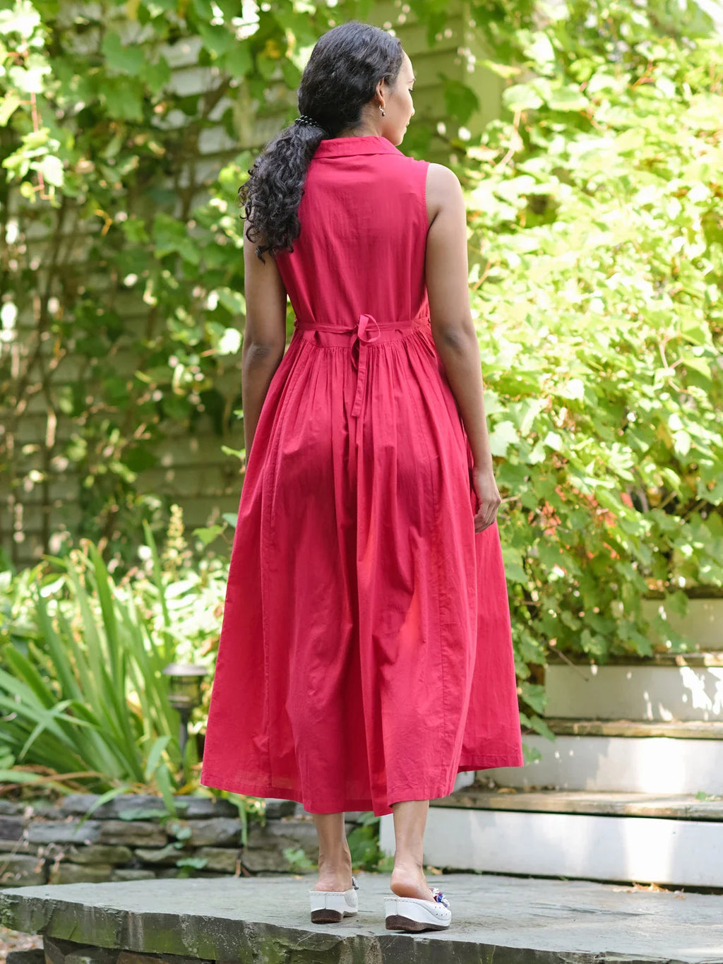 April Cornell Picnic Dress - Raspberry