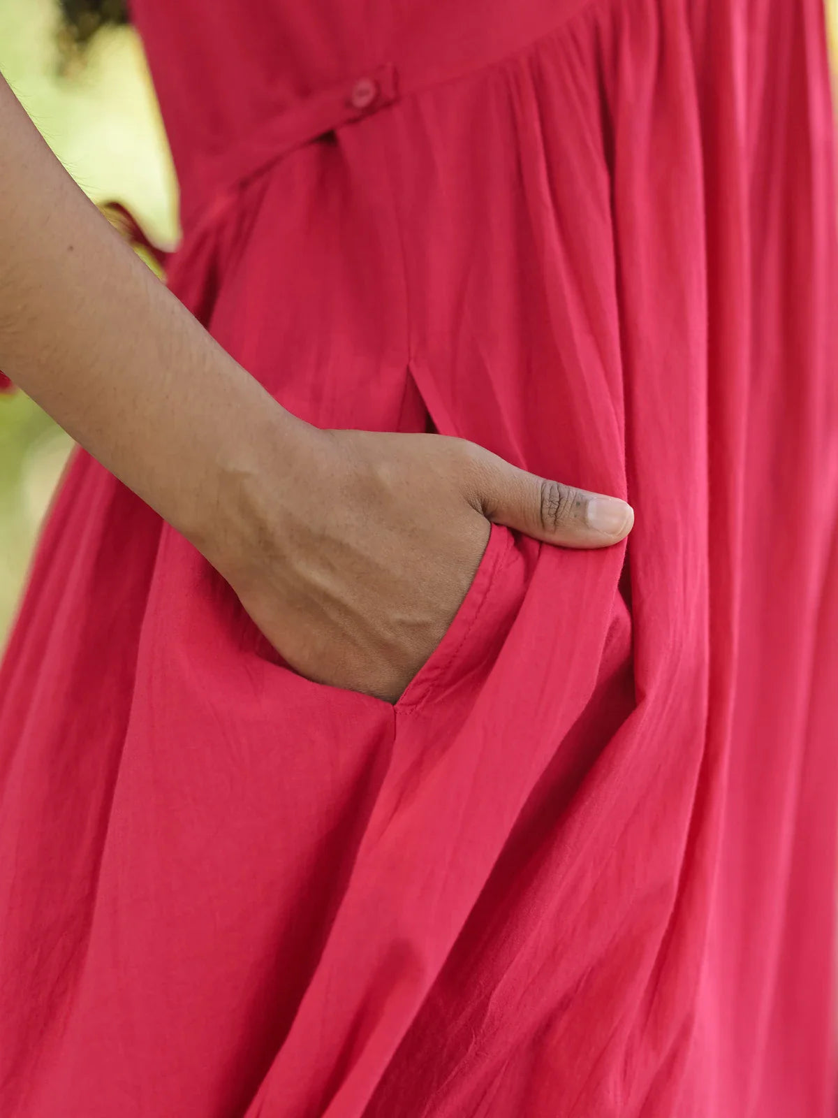 April Cornell Picnic Dress - Raspberry