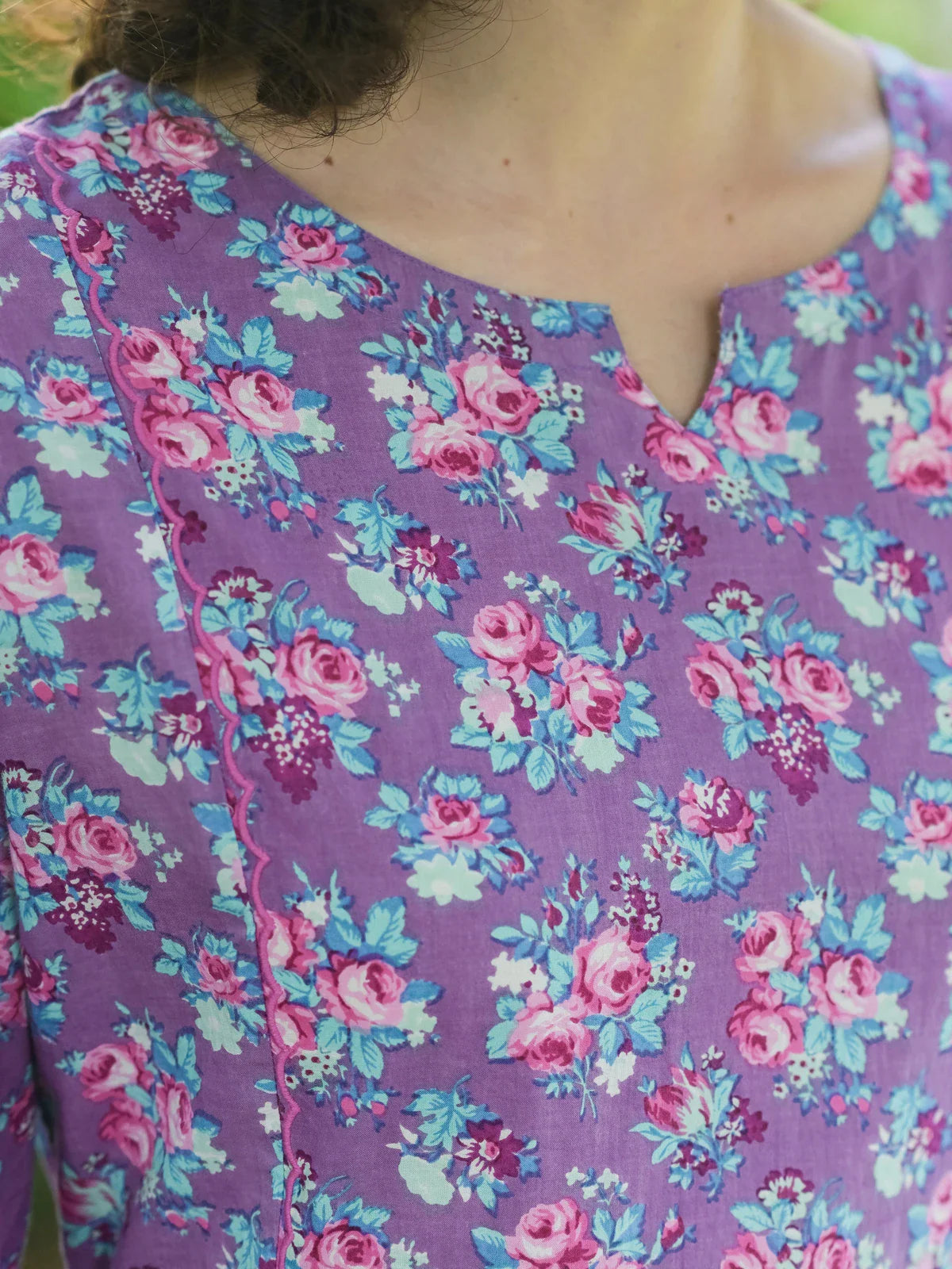 April Cornell Lizzy's Bouquet Dress - Dark Periwinkle