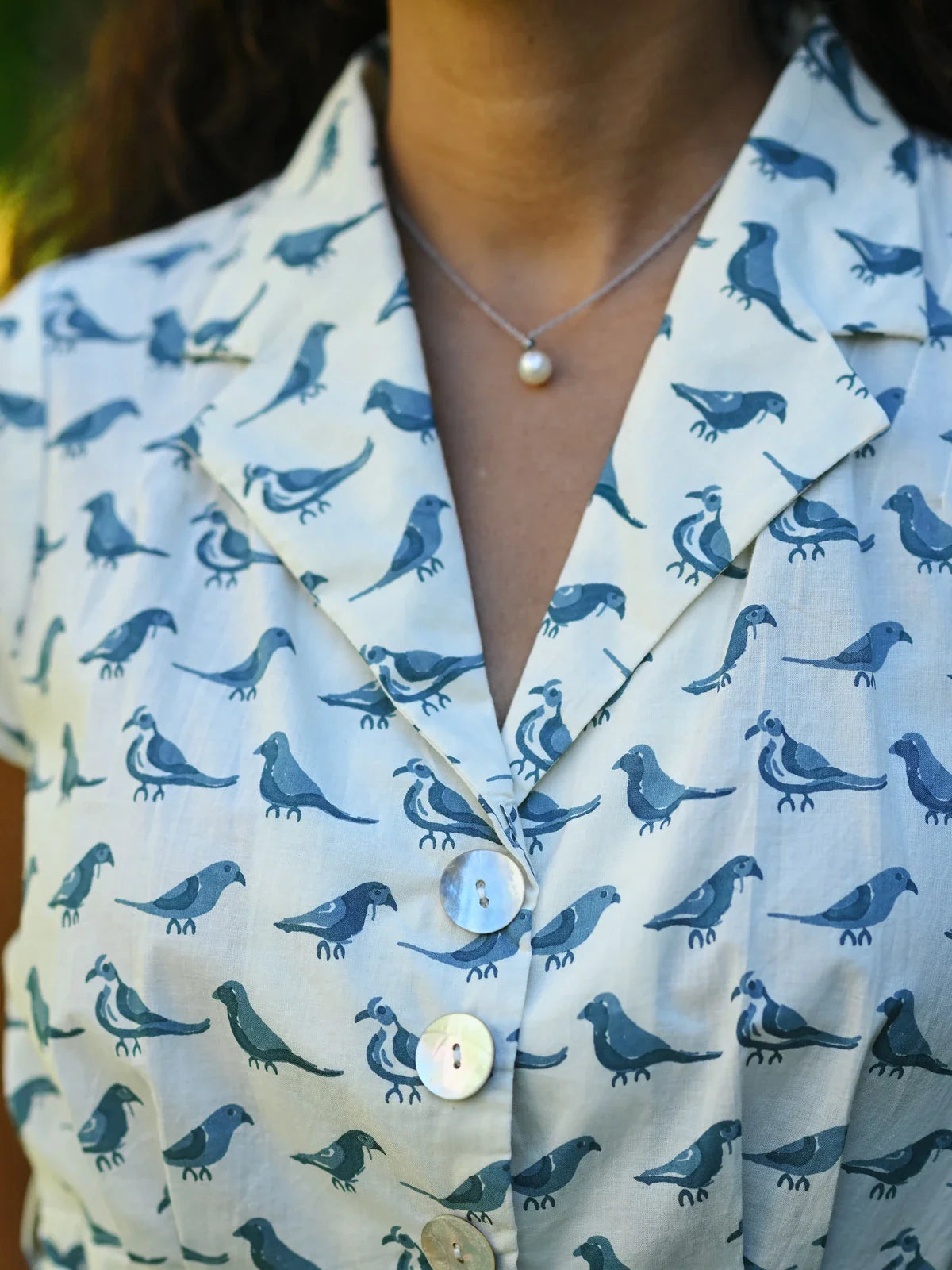 April Cornell Parakeet Dress - Ecru