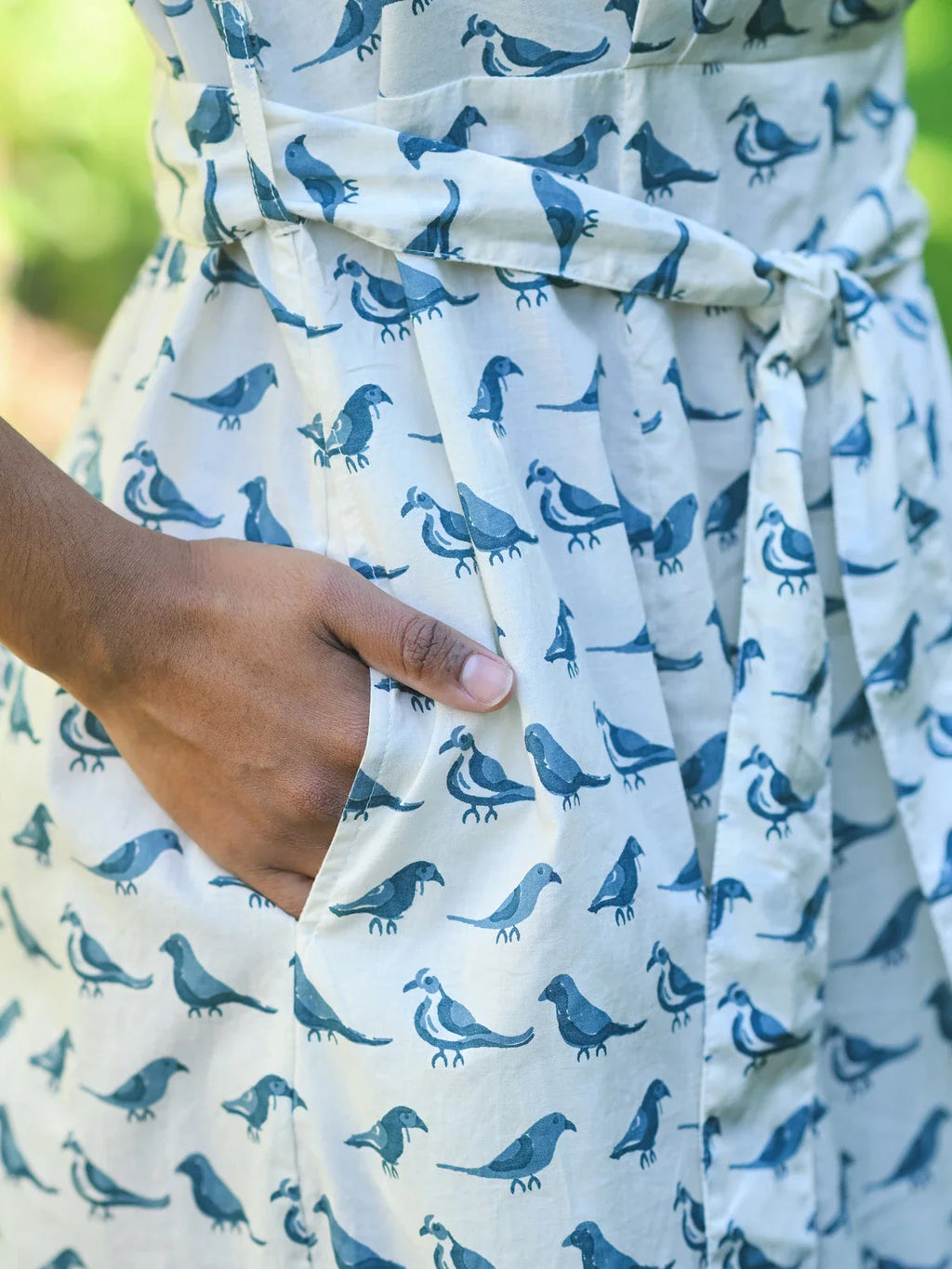 April Cornell Parakeet Dress - Ecru