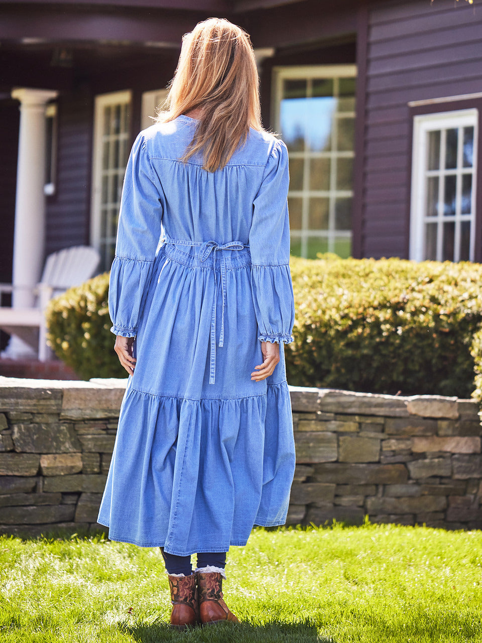 April Cornell Denim Prairie Dress