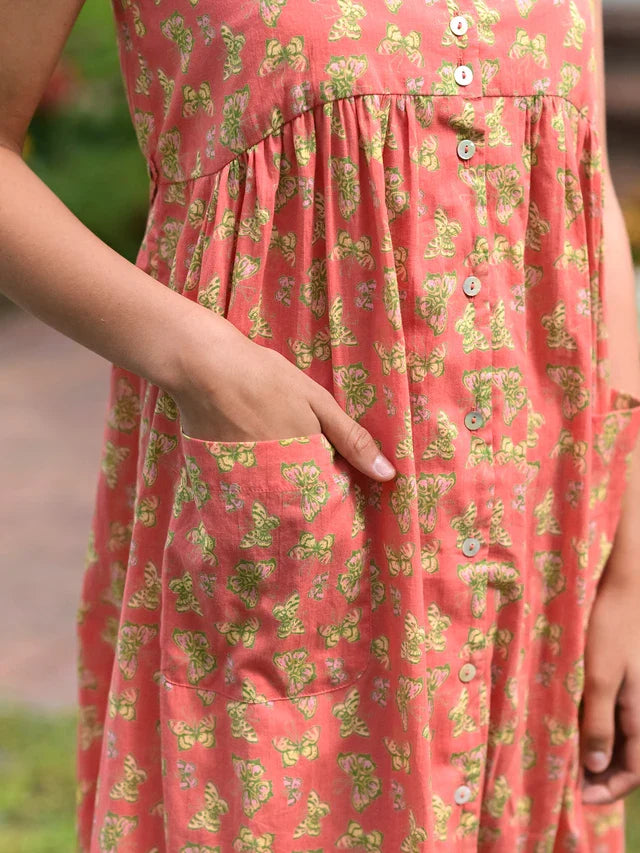 April Cornell Papillon Young Adult Dress - Coral