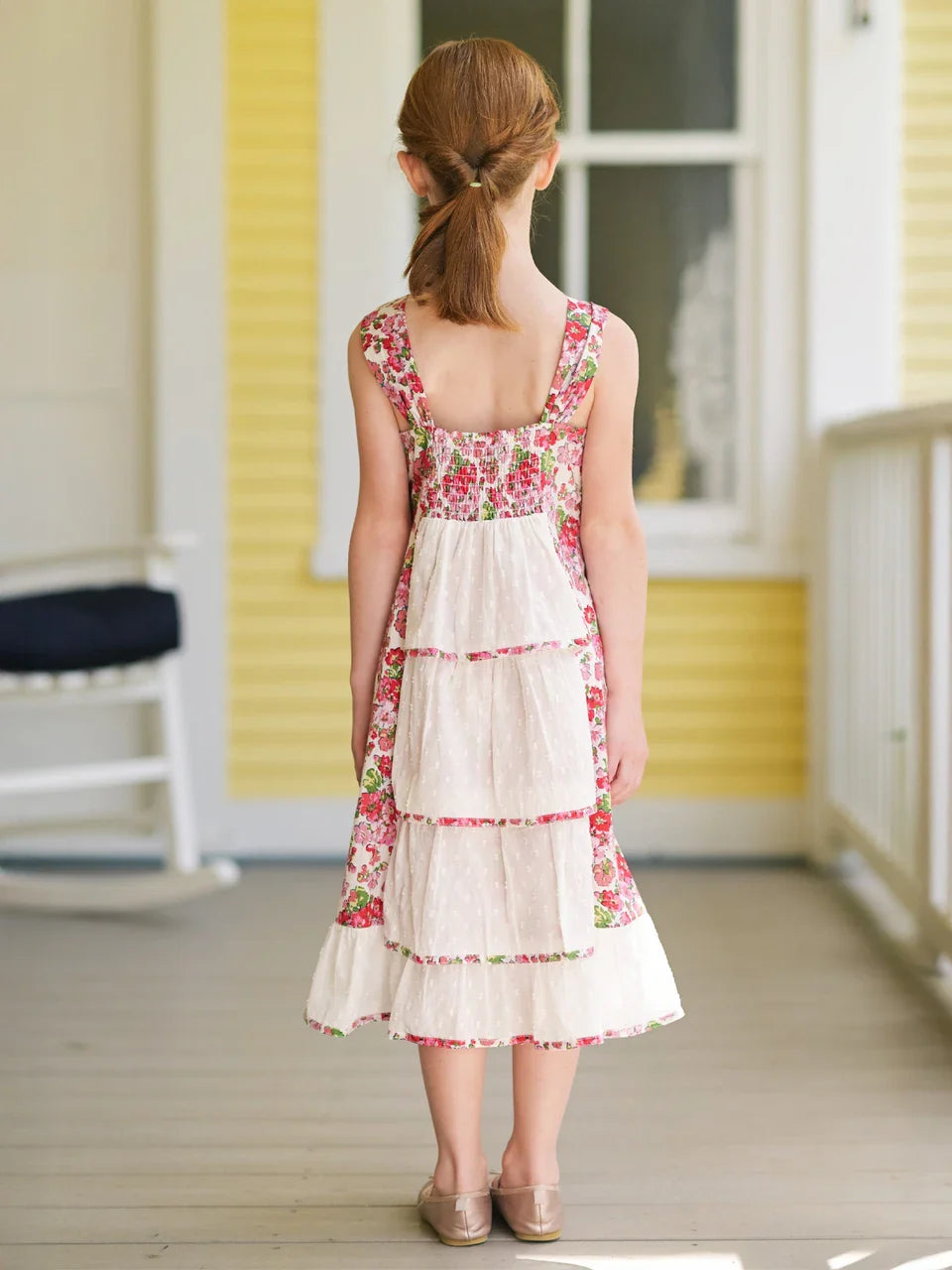 April Cornell Charleston Kids Dress - White