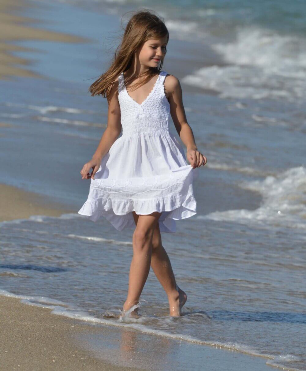 Cotton Natural Girl’s Ferrara Dress