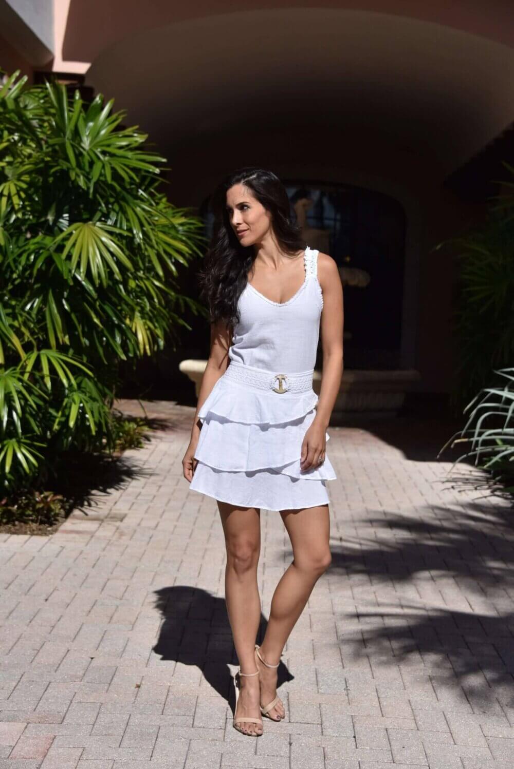 Cotton Natural Women's Aqua Skirt