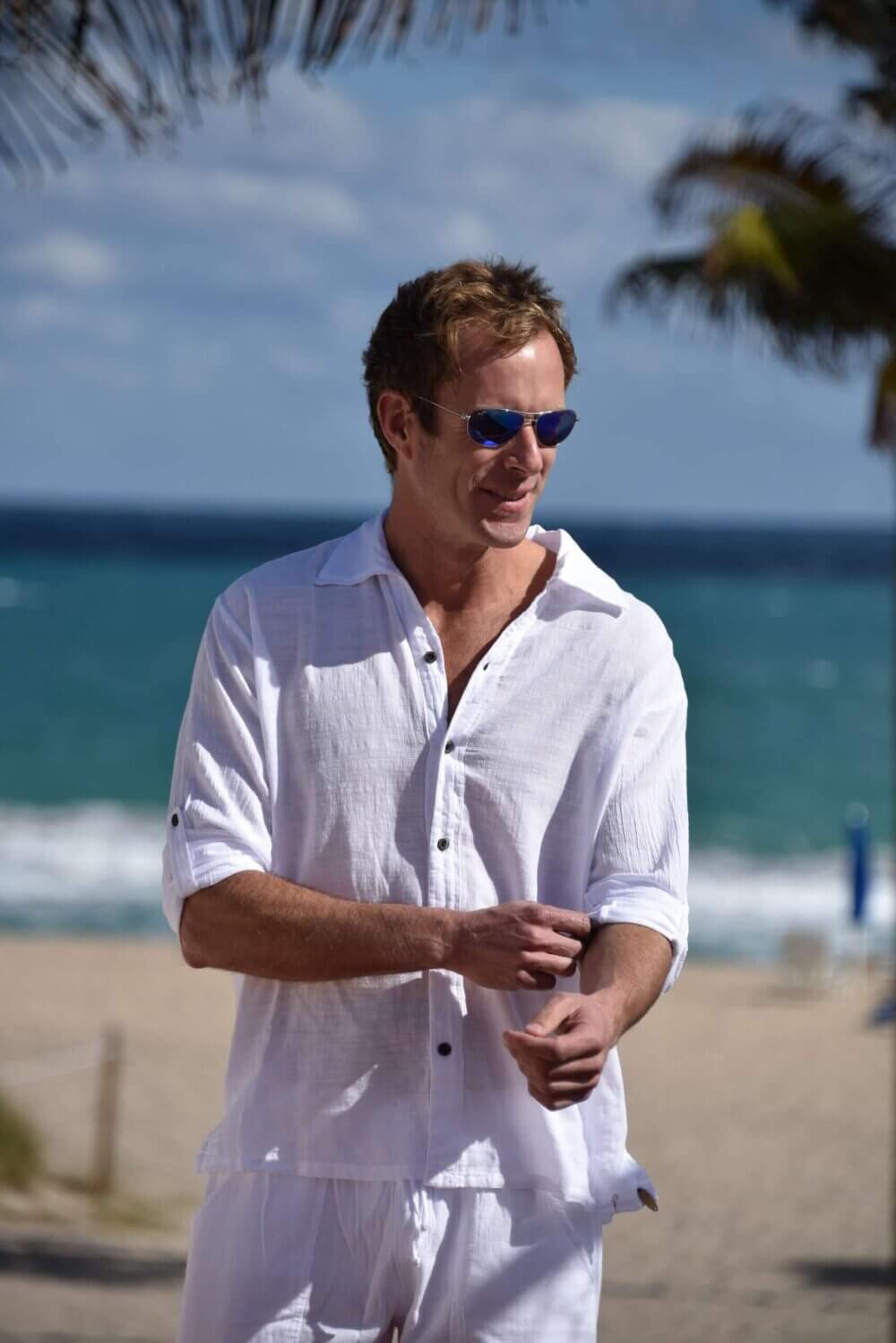 Cotton Natural Men's Harbor Shirt